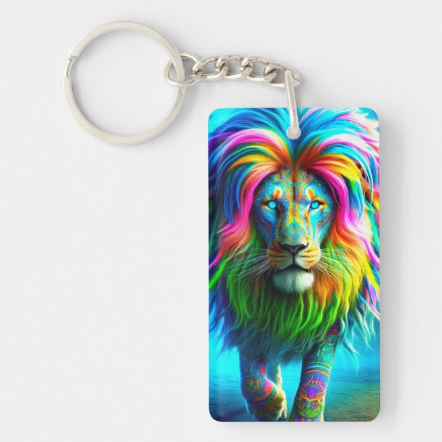 Lion Art Key Ring (Front)