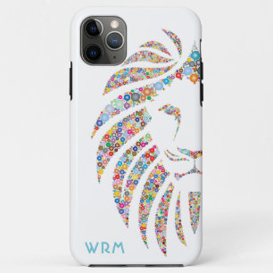 Lion Art Monogram Colourful Case-Mate iPhone Case