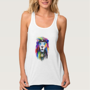 Lion art singlet