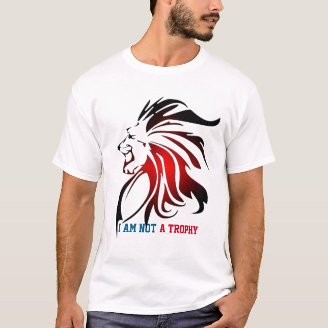 Lion Art t-shirt design, Wildlife Lion Art (Front)