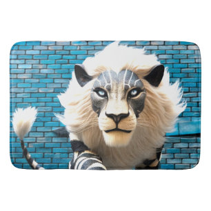Lion Artwork Bath Mat