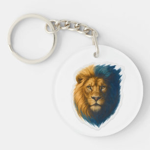 Lion Artwork – Bicolor Key Ring