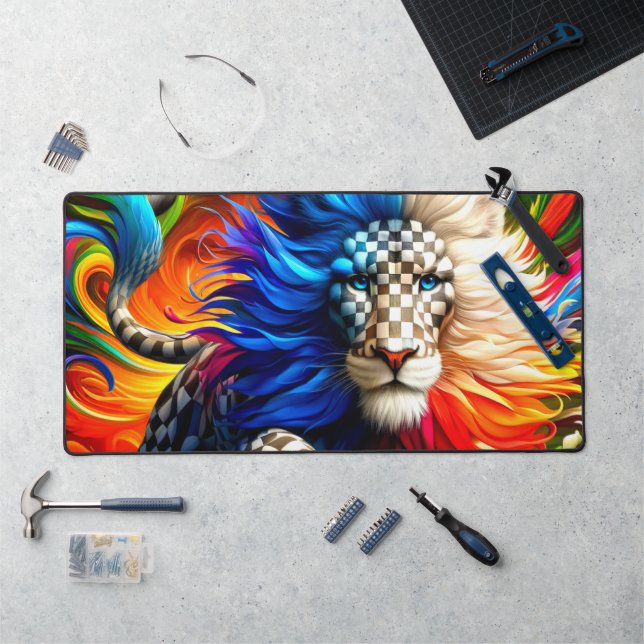 Lion Artwork Desk Mat (Workstation)