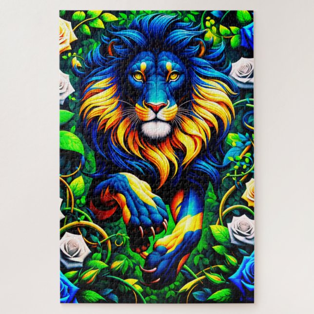 Lion Artwork Jigsaw Puzzle (Vertical)