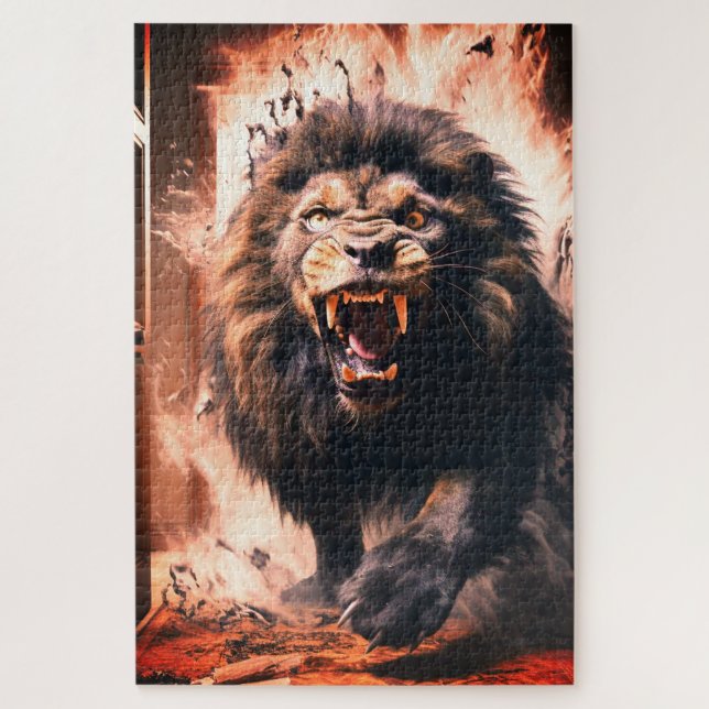 Lion Artwork Jigsaw Puzzle (Vertical)