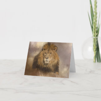 Lion Artwork Note Card