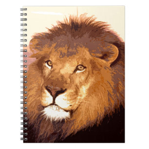 Lion Artwork Spiral Notebook