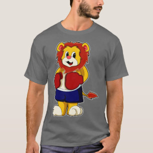 Lion as Boxer with Boxing gloves T-Shirt