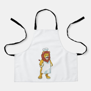 Lion as Cook with Chef hat & Cooking apron