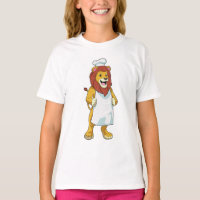 Lion as Cook with Chef hat & Cooking apron