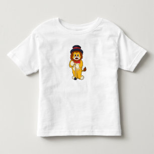 Lion as Gentleman with Hat Toddler T-Shirt