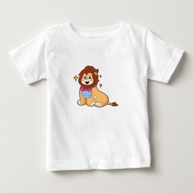 Lion as Gentleman with Tie.PNG Baby T-Shirt (Front)
