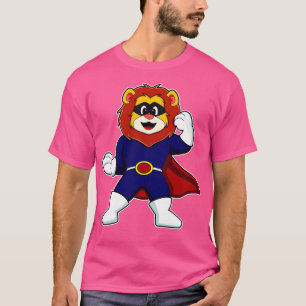 Lion as Hero with Mask T-Shirt