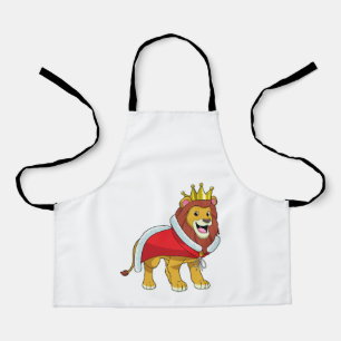Lion as King with Crown & Cape Apron