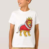 Lion as King with Crown & Cape