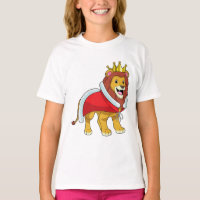 Lion as King with Crown & Cape