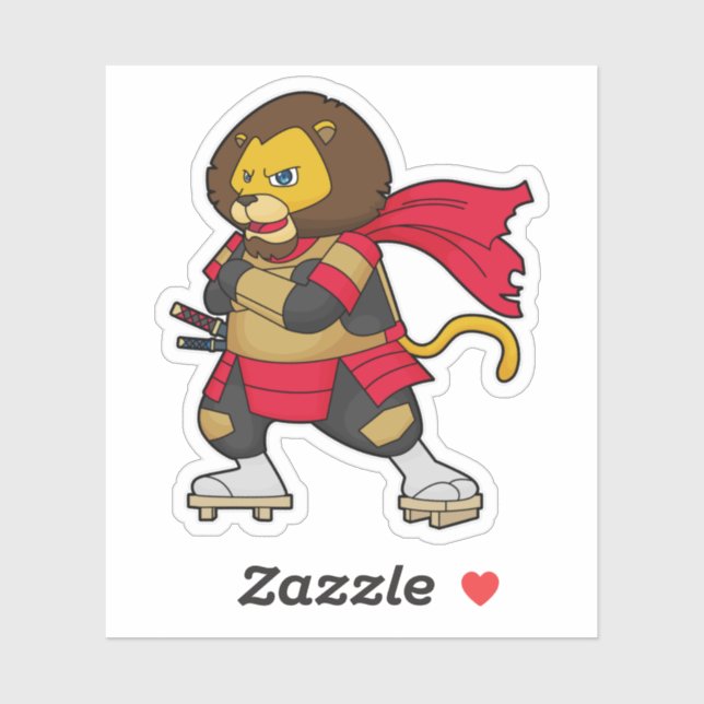 Lion as Warrior with Cape (Sheet)