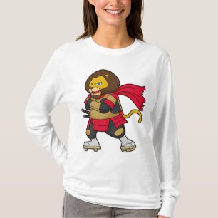 Lion as Warrior with Cape T-Shirt