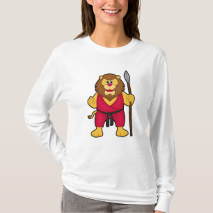 Lion as Warrior with Spear T-Shirt