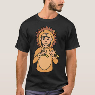 Lion ASL Hand Gesture Deaf Hearing Loss Awareness T-Shirt