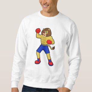 Lion at Boxing with Boxing gloves Sweatshirt