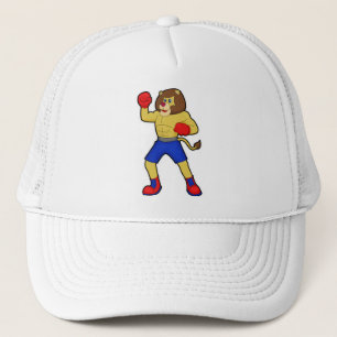 Lion at Boxing with Boxing gloves Trucker Hat