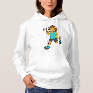 Lion at Handball player with Handball Hoodie