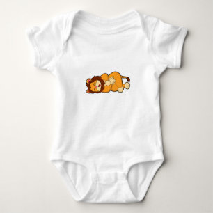 Lion at Sleeping Baby Bodysuit