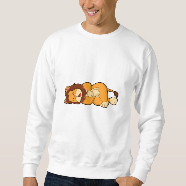 Lion at Sleeping Sweatshirt (Front)
