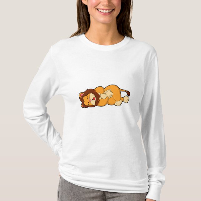 Lion at Sleeping T-Shirt (Front)