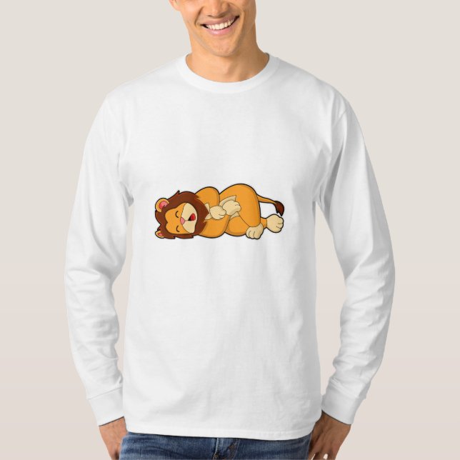 Lion at Sleeping T-Shirt (Front)