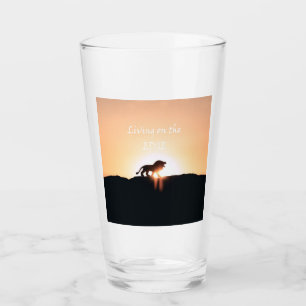 Lion at sunset Living on the EDGE Glass