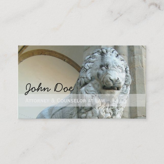 Lion Attorney business card (Front)