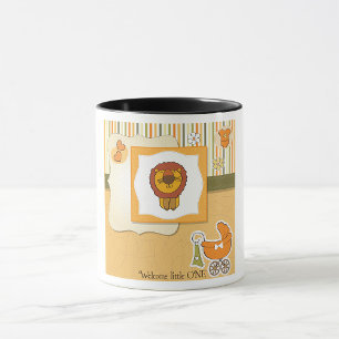 Lion Baby Announcement Mug