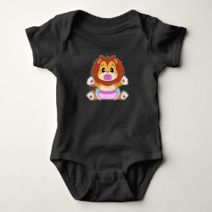 Lion Baby Pacifier Bodysuit