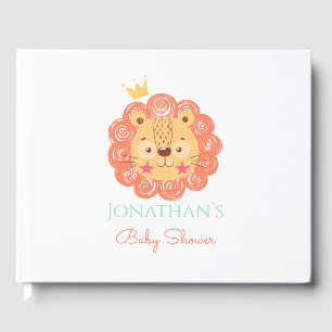 Lion Baby Shower Guest Book