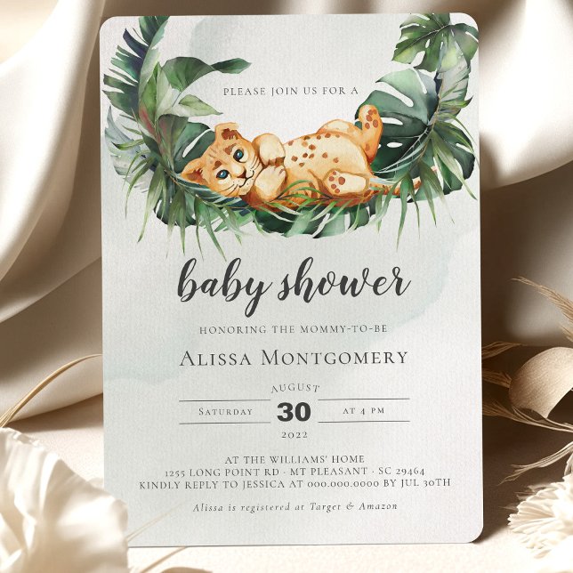 Lion Baby Shower Invitation (Creator Uploaded)