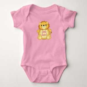 Lion Baby Shower Pink Bodysuit
