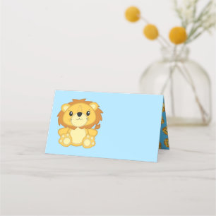 Lion Baby Shower Place Card