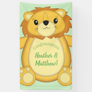 Lion Baby Shower Safari Banner