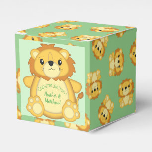 Lion Baby Shower Safari Favour Box
