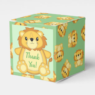 Lion Baby Shower Safari Favour Box