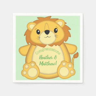 Lion Baby Shower Safari Napkin