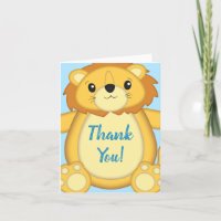 Lion Baby Shower Zoo Circus Blue Boy