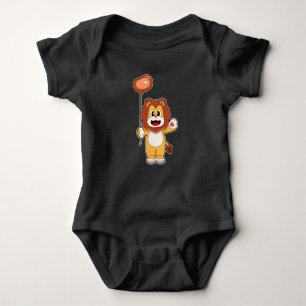 Lion Balloon Meat Baby Bodysuit