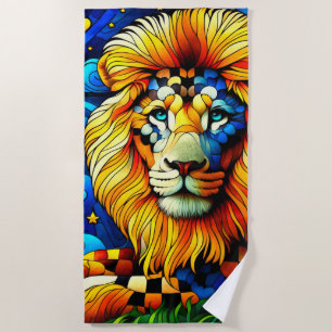 Lion Beach Towel