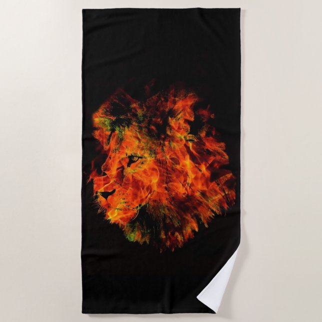 Lion Beach Towel (Front)
