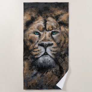 Lion Beach Towel