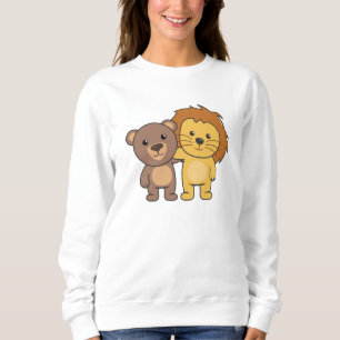 Lion Bear Zoo Cute Animals Cute Kids Sweatshirt