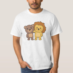 Lion Bear Zoo Cute Animals Cute Kids T-Shirt